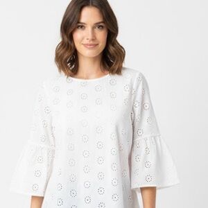 URBAN Romantics White Eyelet Blouse